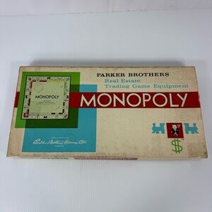 Vintage 1961 Monopoly Game by Parker Brothers Complete Good Condition